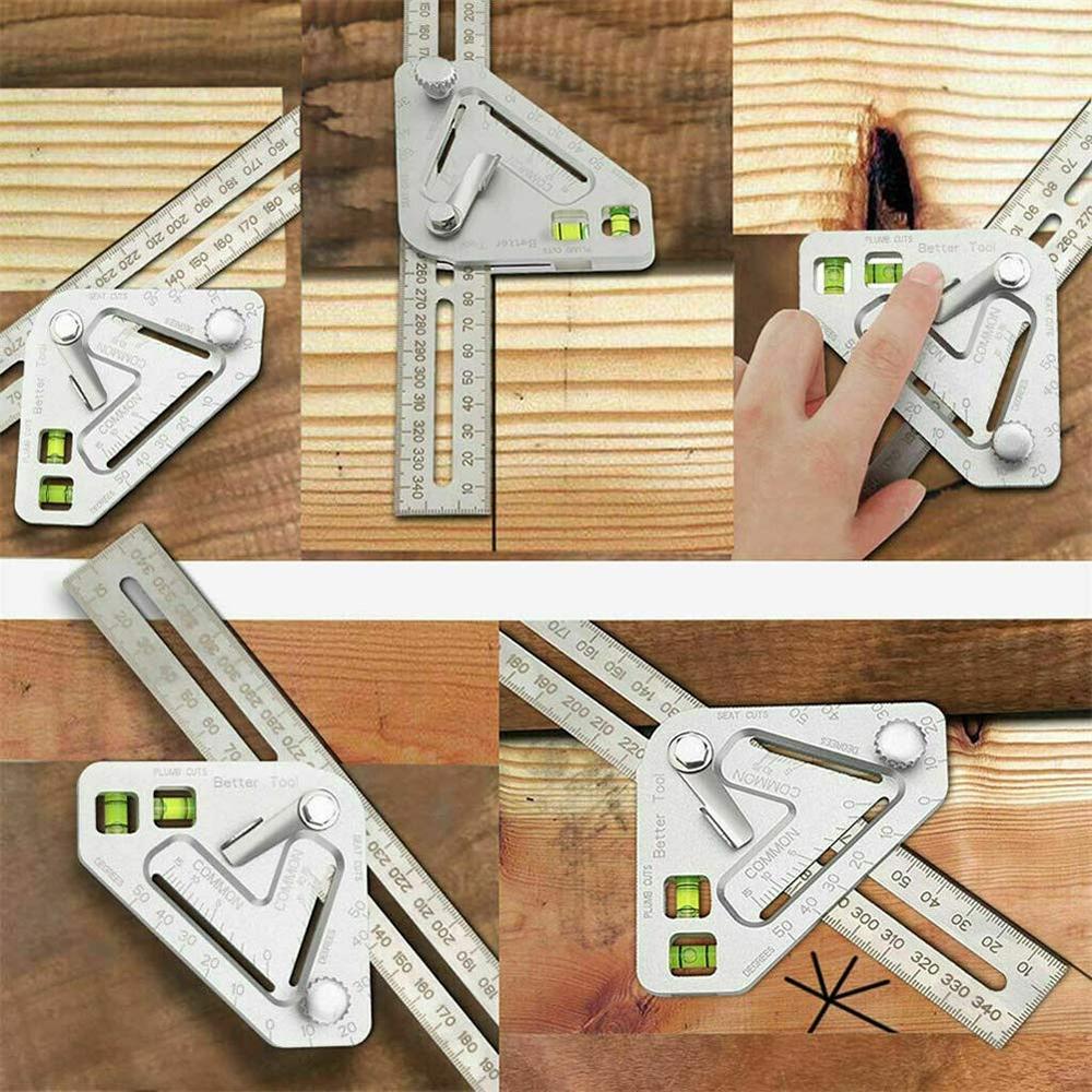 Woodworking Triangle Ruler - Multifunctional Measuring Tool-1915197598348742660