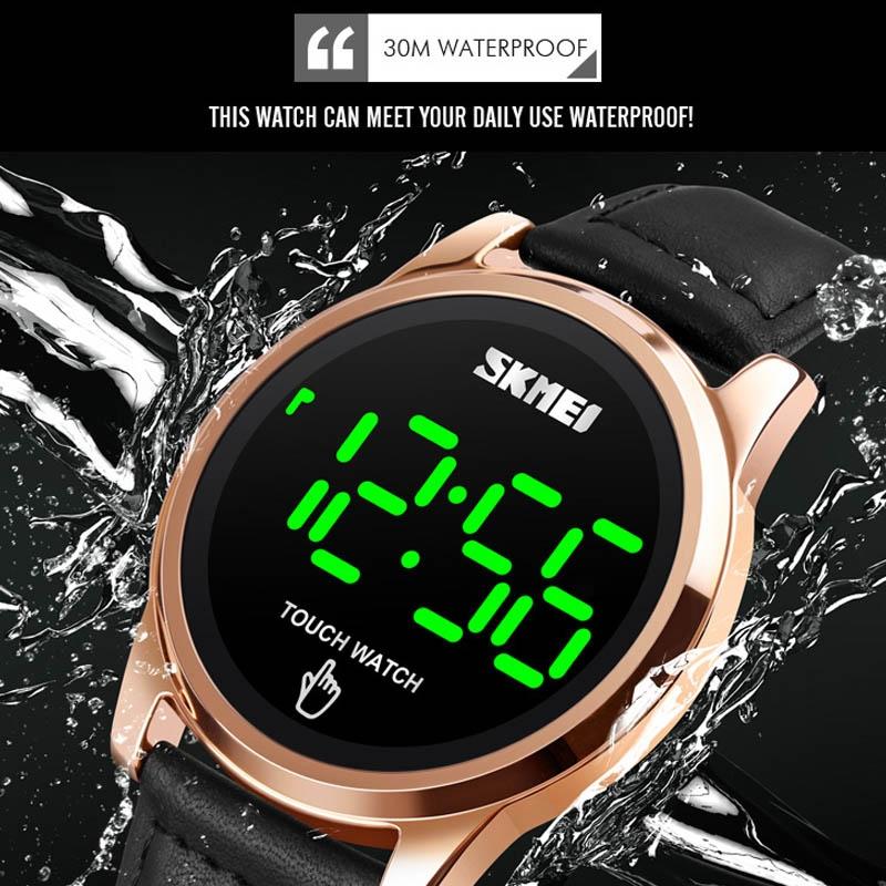 Men Electronic Sports Watch - Versatile Steel Belt - Gold-1922443447848013827