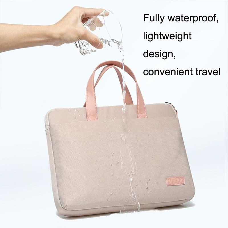 Ultra-Thin Macbook Laptop Bag With Mouse Pad - Khaki & Gray 15.6-16.1 Inches-1915197027109703683