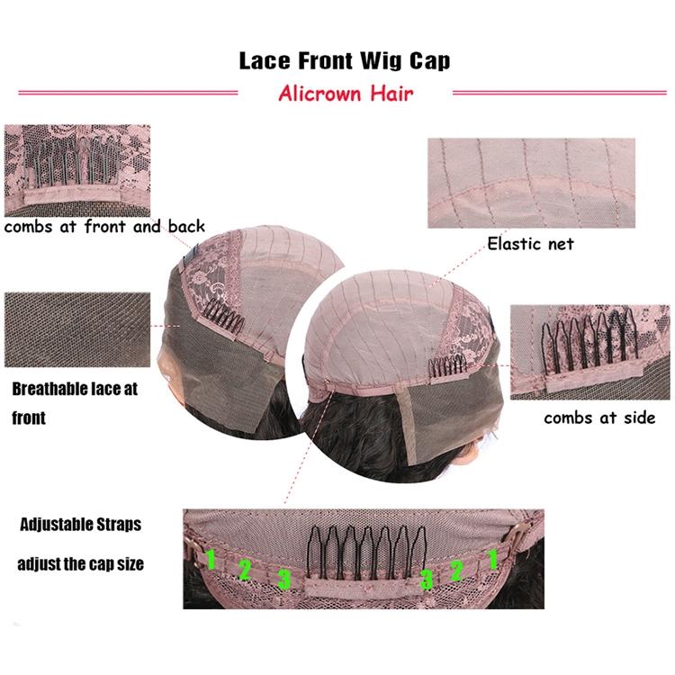 1 Style Straight Lace Front Human Hair Wig - 16-1915198136872210437