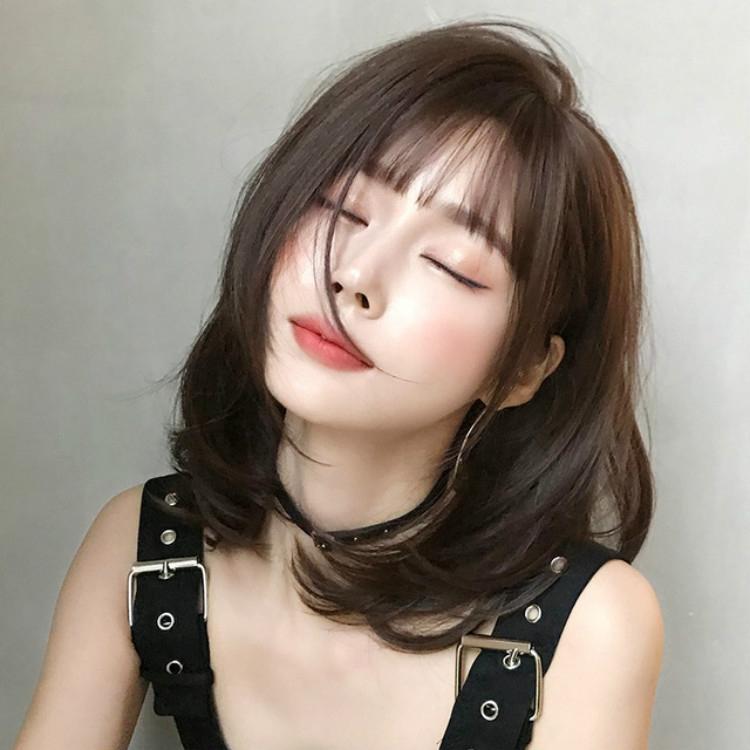 40Cm Short Hair Wig With Bangs For Round Faces-1915197826422411272