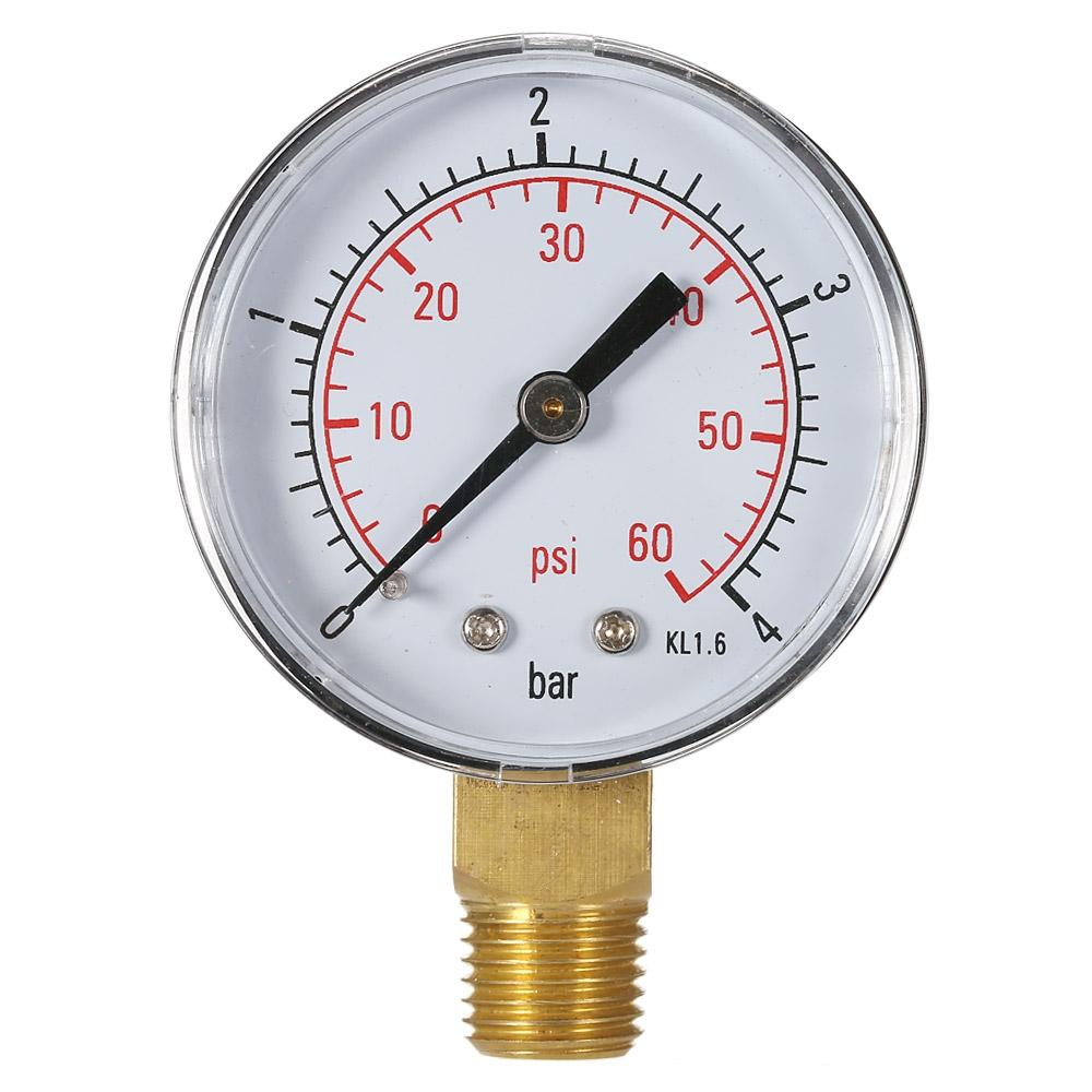 Shockproof Hydraulic Pressure Gauge For Pool Filters - Stainless Steel-1964932325104029704