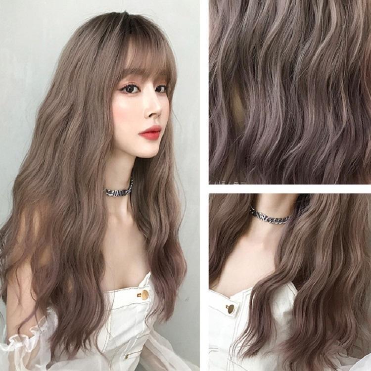 Long Curly Dark Wig - Natural Look-1915197695480434694