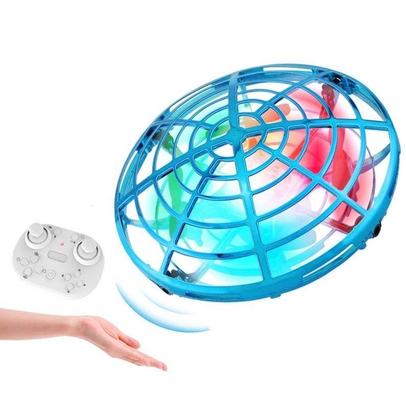 Remote Control Mini Drone With Colourful Lights - Induction Quadcopter-1915197690208194560