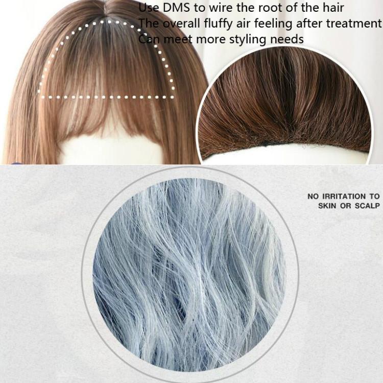 Short Curly Wig For Women - 25Cm Haze Blue-1915196517610819588