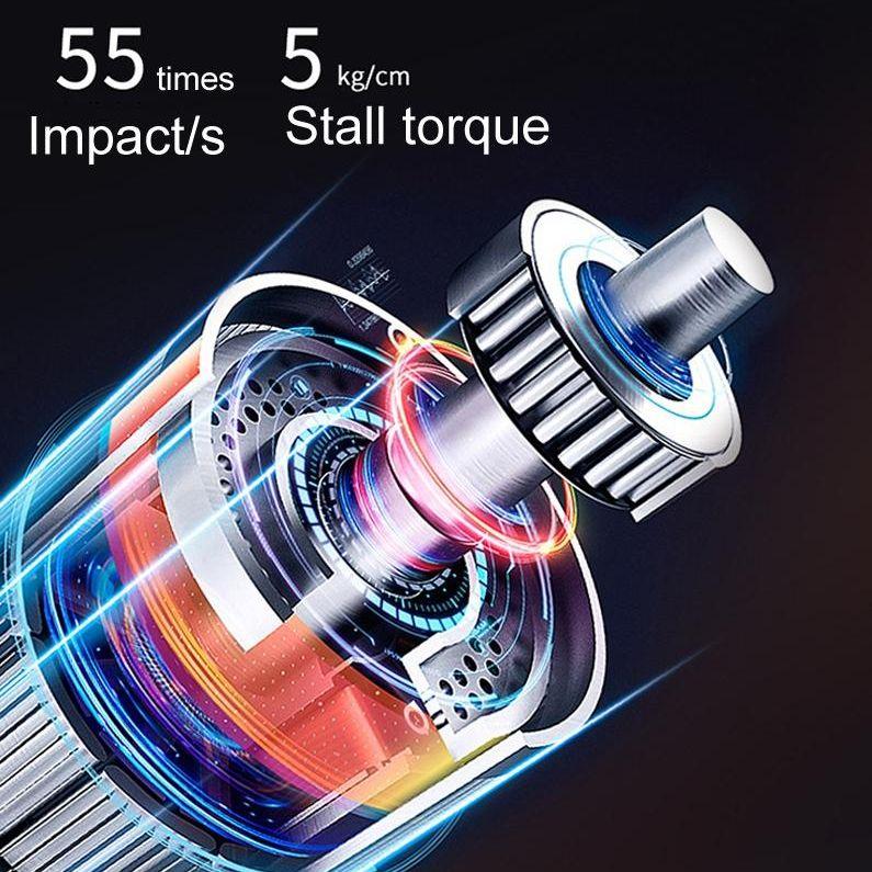 Electric Shock Muscle Massage Gun - Minia Black Fascia Pocket-1915197613154635779