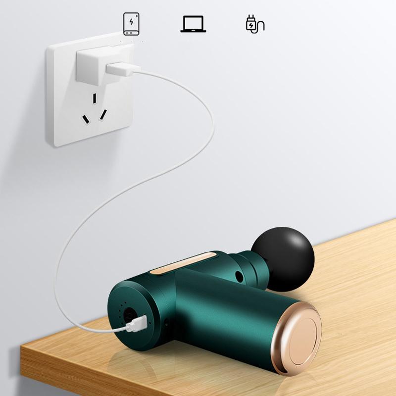 Electric Shock Muscle Massage Gun - Mini Black Pocket-1915197462788837379