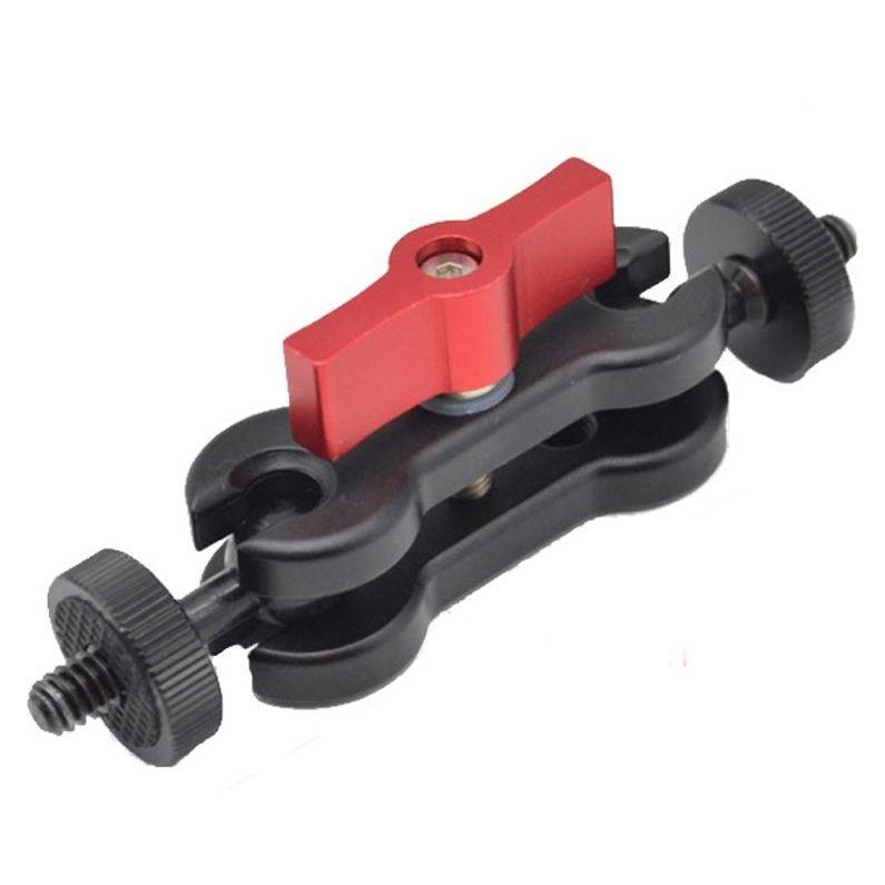 Yj Magic Arm Bracket Mount With 1 / 4 Inch Ball Head - Red-1915197795673968640