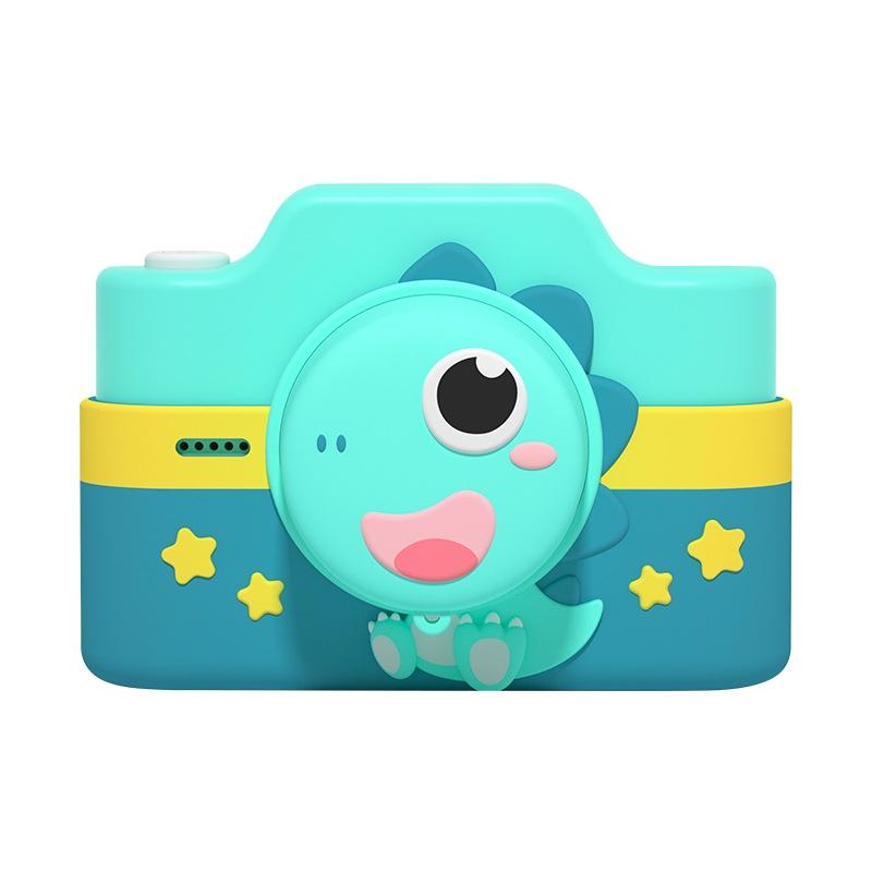 Mini Children'S Cartoon Dual-Lens Digital Camera Toy - Dinosaur Design-1915198351054344192
