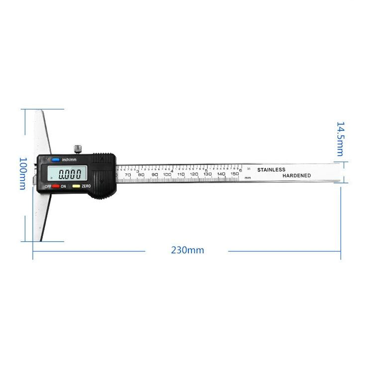 Digital Depth Gauge Caliper - 0-150Mm Measurement-1915197723246727169