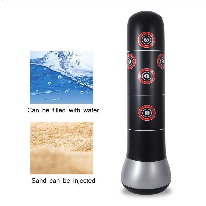 1.5M Vertical Inflatable Punching Bag For Kids - Thickened Tumbler Vent Boxing Column-1915197092981248003