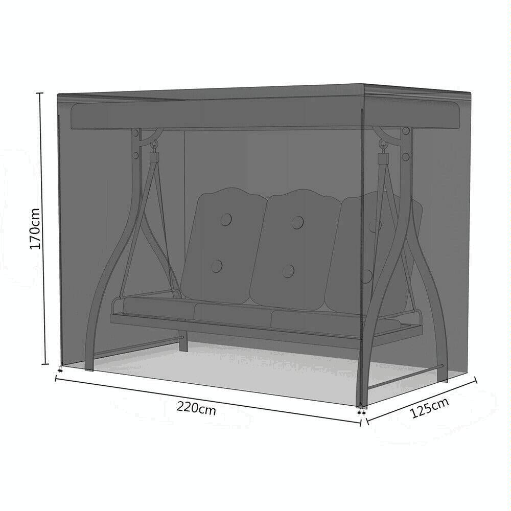 Waterproof Swing Dust Cover For Outdoor Garden Rocking Chair - 220X125X170Cm Size-1964932219910885382