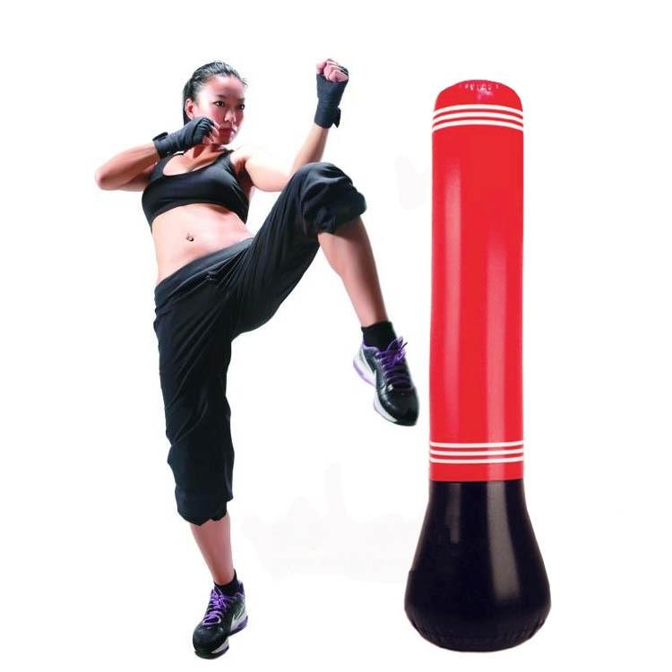 1.5M Inflatable Punching Bag For Adults And Children - Pvc Boxing Column Tumbler-1915197898455388166