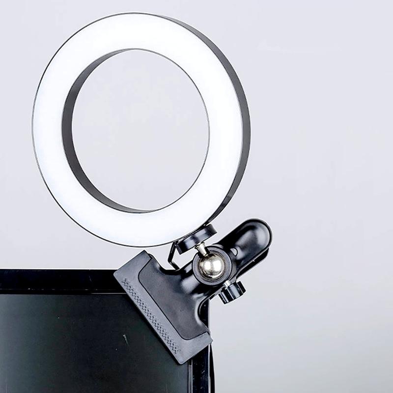 Adjustable 6 Led Ring Light With Strong Clip - 2M Desktop Computer Clip Light-1915198013538701320