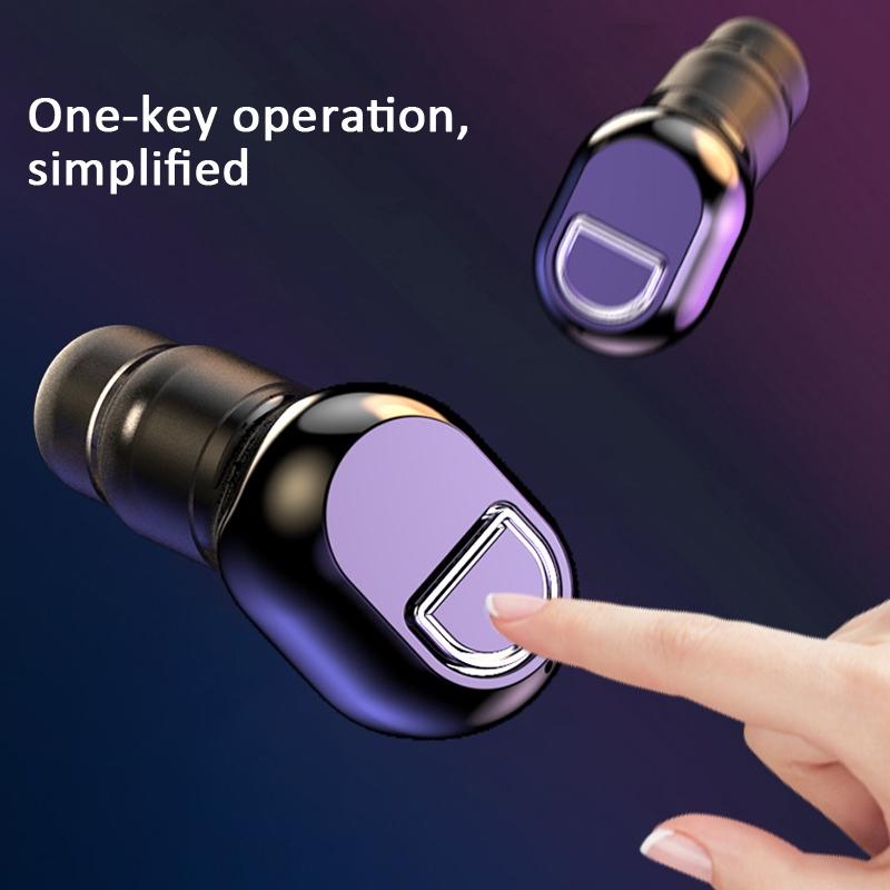 Mini Bluetooth Earphone With Hd Call - Black-1915197628040220676