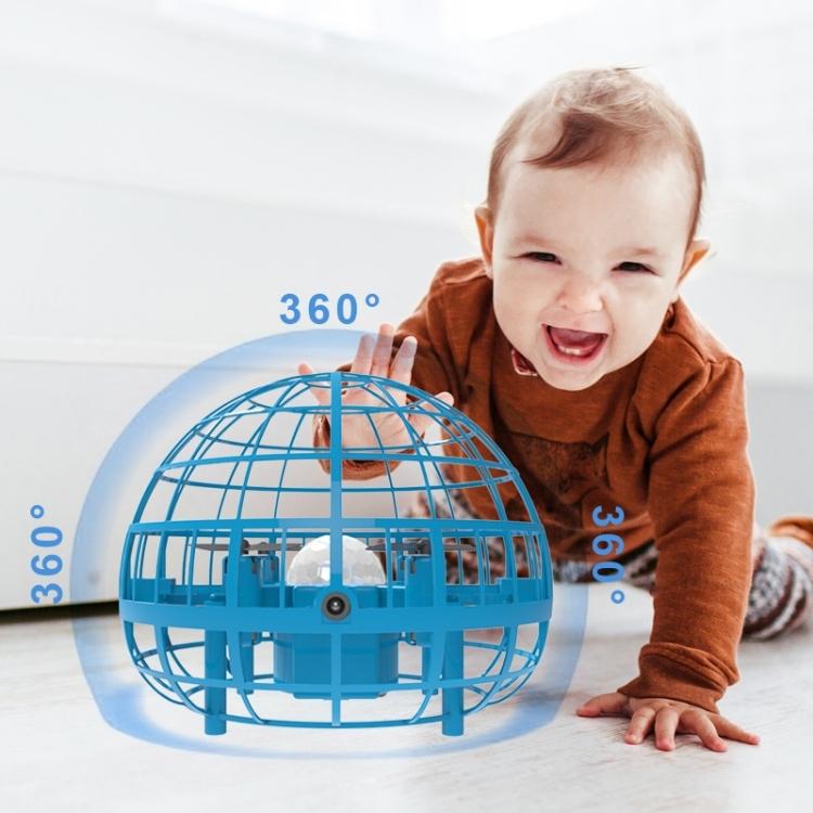 Blue Remote Stunt Ball Toy For Kids - Suspended Four-Axis Aircraft-1915196833827786757