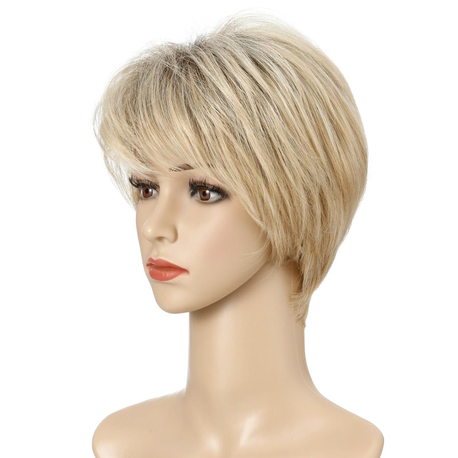 Women Short Hair Set - Gold-1915198004495781890