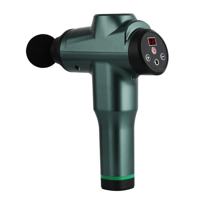 Portable Fascia Massage Gun For Muscle Relaxation - 12 Gears Green-1915196531993088005