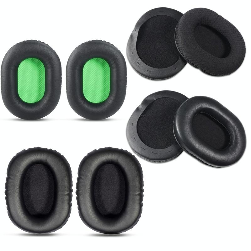2-Pack Razer V2 Headset Sponge Covers - Black With Green Net-1915198273518440451
