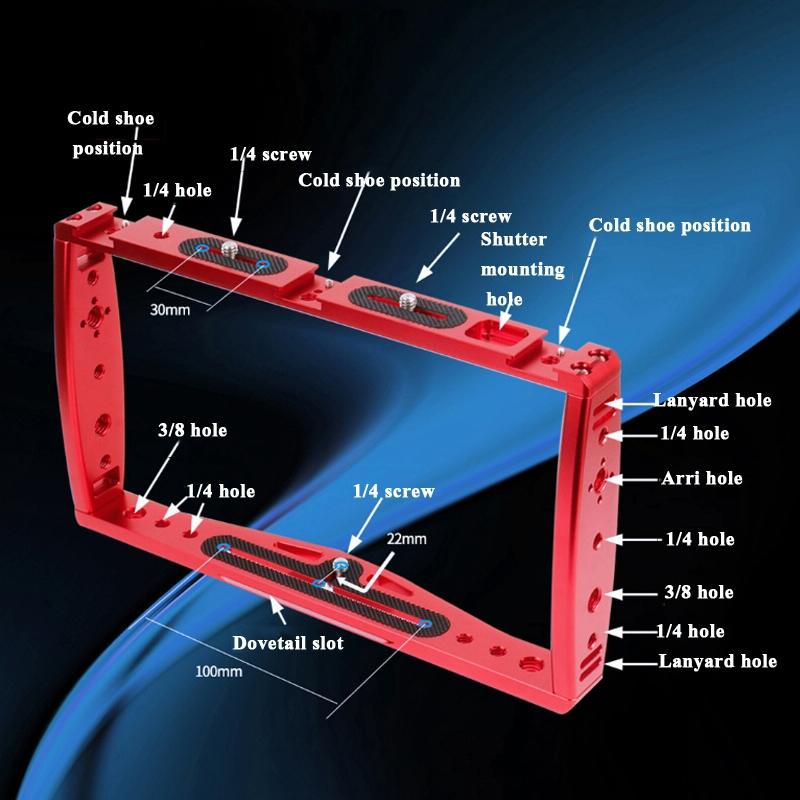 Underwater Dual Handheld Grip For Gopro Hero9 / 8 / 7 - Red-1964932313448058885