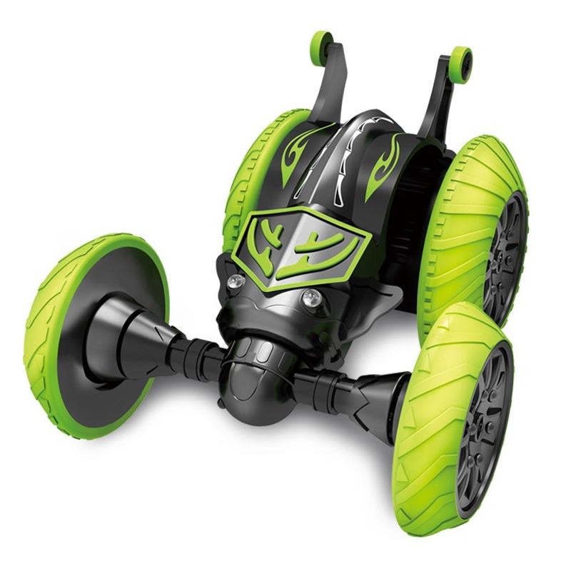 360-Degree Rotating Remote Control Car With Telescopic Tipping Bucket For Fancy Drifting And Climbing - Black / Green-1915197130675458055
