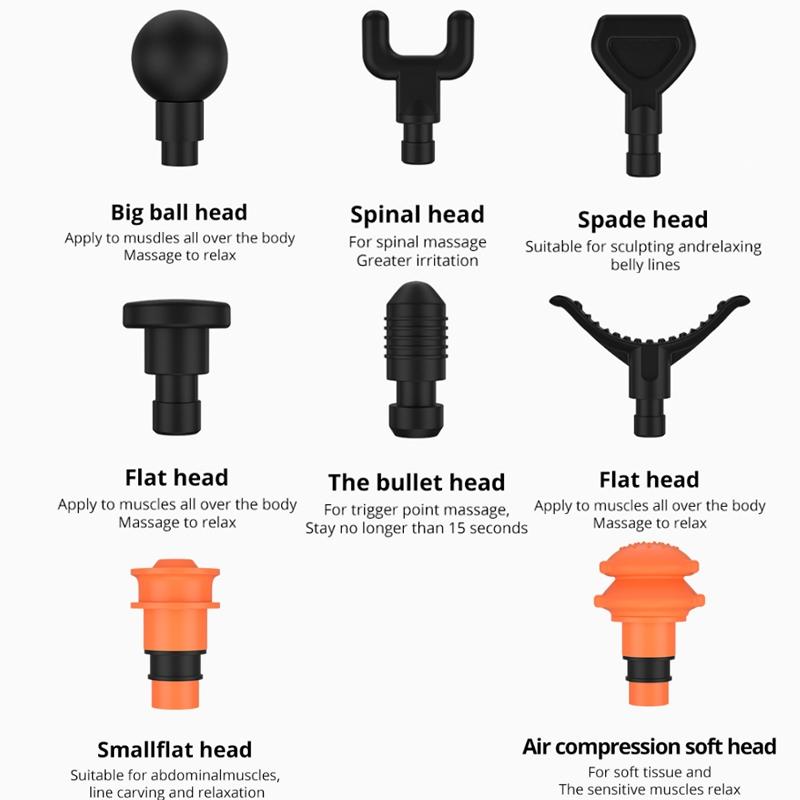 Silver Gray Muscle Vibration Massager - Fitness Massage Gun-1915196531326193667