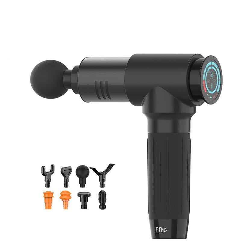 30-Speed Black Muscle Vibration Massager For Fitness Massage-1915196513781420039