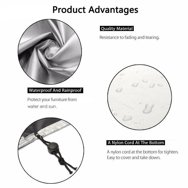 Waterproof Outdoor Table And Chair Cover - 240X240X85Cm-1915197680003452931