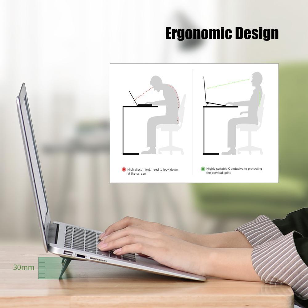 Portable Laptop Base For Improved Heat Dissipation - Black Foot Pad-1964932179666538500