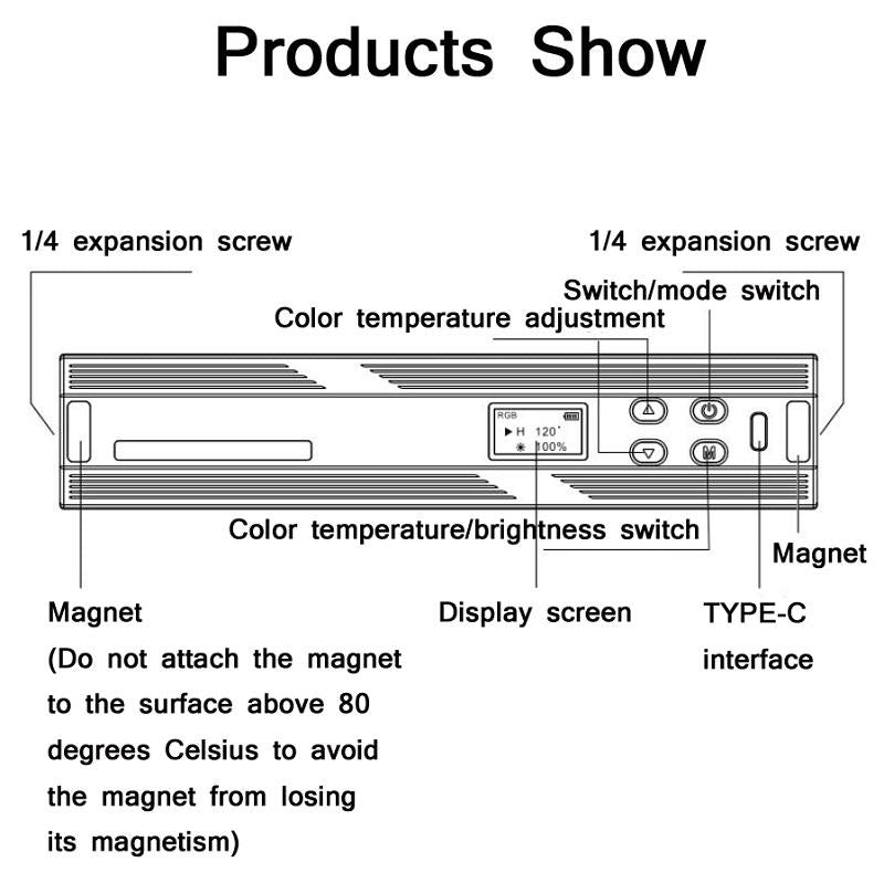 Outdoor Handheld Rgb Led Stick Light For Photography-1964932335417823234