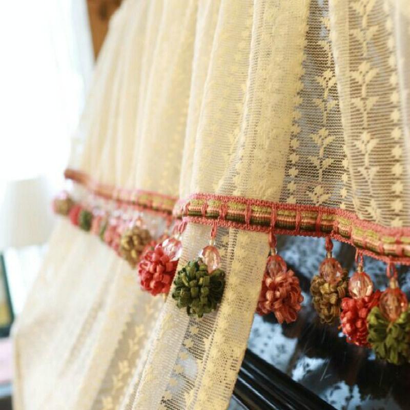 Lace Embroidered Piano Dust Cover - 150X35X110Cm-1915198326035320838