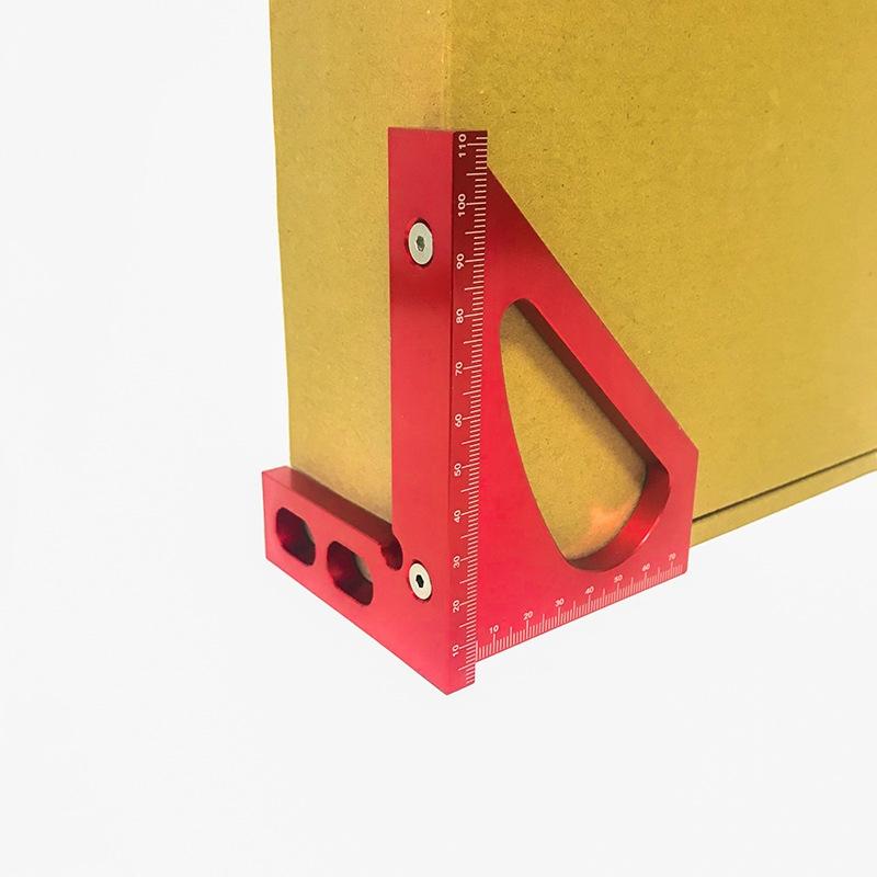Aluminum Alloy 90 Degree Square Multi-Function Ruler For Woodworking-1915196943609499652