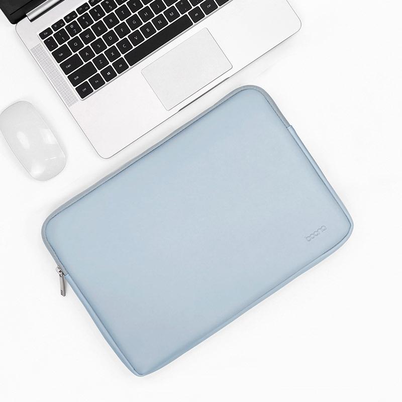Sky Blue 16 / 17 Inch Laptop Bag - Pu Leather-1915197465477386240