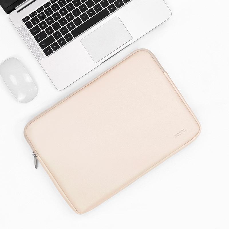 Apricot Pu Leather Laptop Bag - 11 / 12 Inch-1915197192293978112