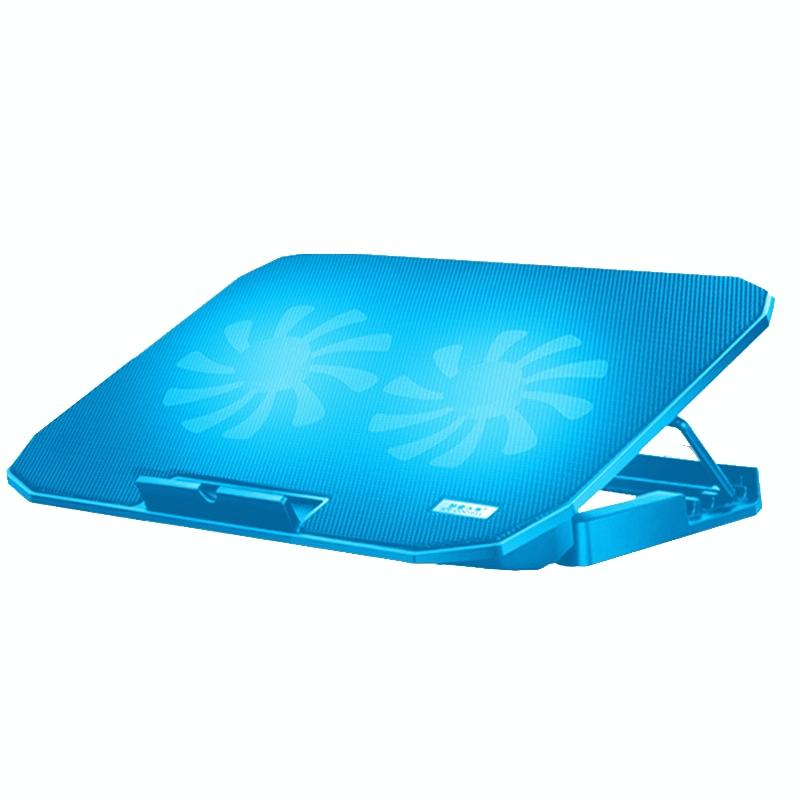 Sea Blue Dual Fan Laptop Cooling Stand - Adjustable-1964932275477024768