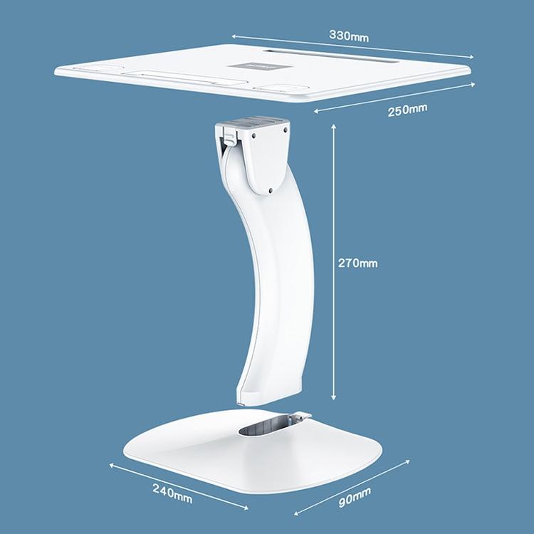 Portable Foldable Laptop Stand - Heightening Bracket Multifunctional White-1964932207780958210