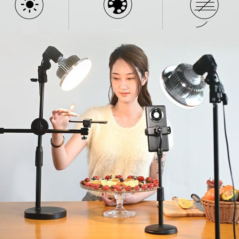 500W Mushroom Lamp & Stand For Mobile Phone Photography-1915197612097671171