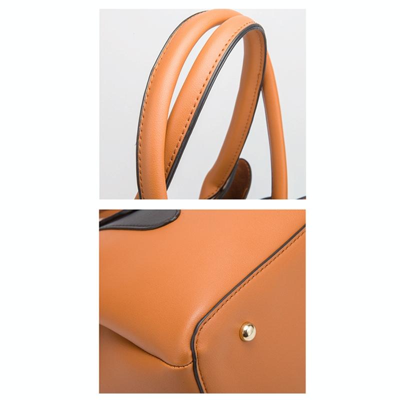 Large Capacity 3-In-1 Diagonal Handbags In Pink Pu Leather-1915196533477871617