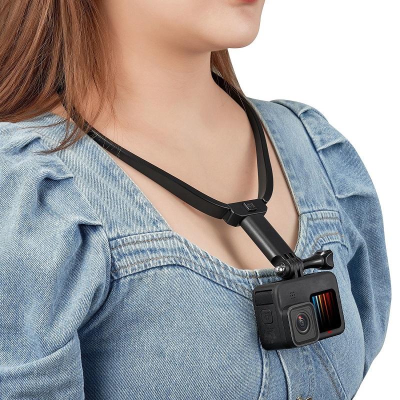 Neck Hanging Action Camera Mount - Compact & Versatile-1915196864442011648