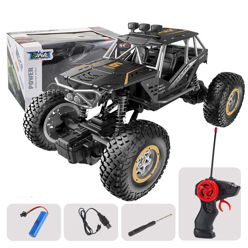 Large Alloy Off-Road Rc Car For Kids - Black-1915197611636297729