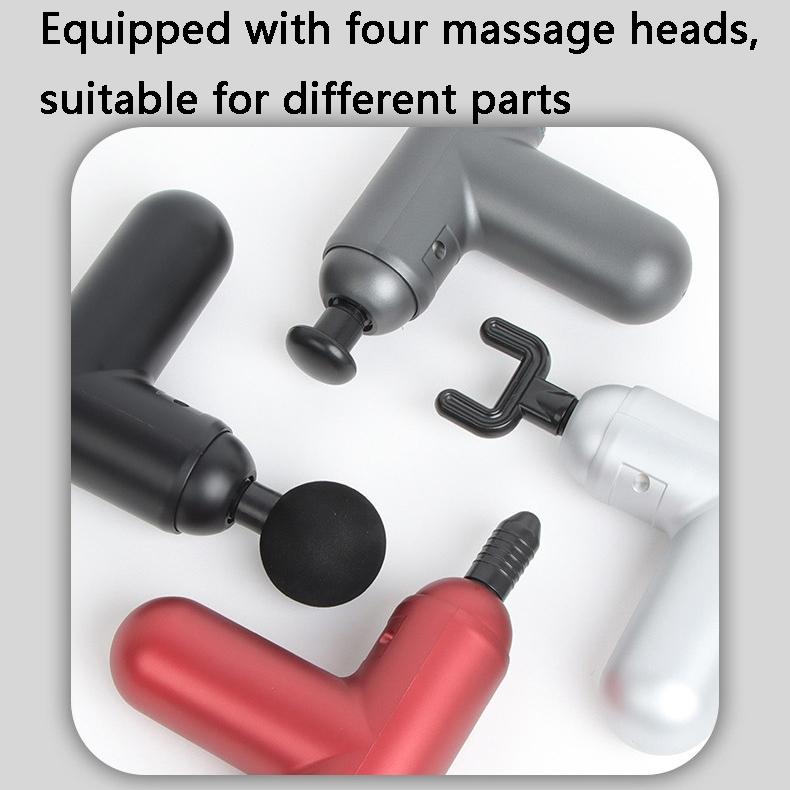 Silver Mini Vibrating Fascia Massage Gun-1915197974699446275