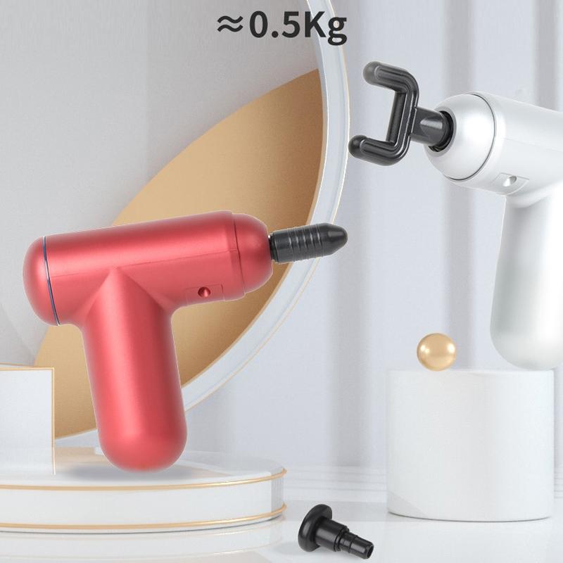 Silver Mini Vibrating Fascia Massage Gun-1915197974699446276