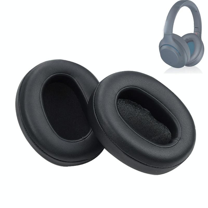 2-Pack Protein Skin Earpads For Sony Wh-Xb900N Headset - Black-1962691930005573632