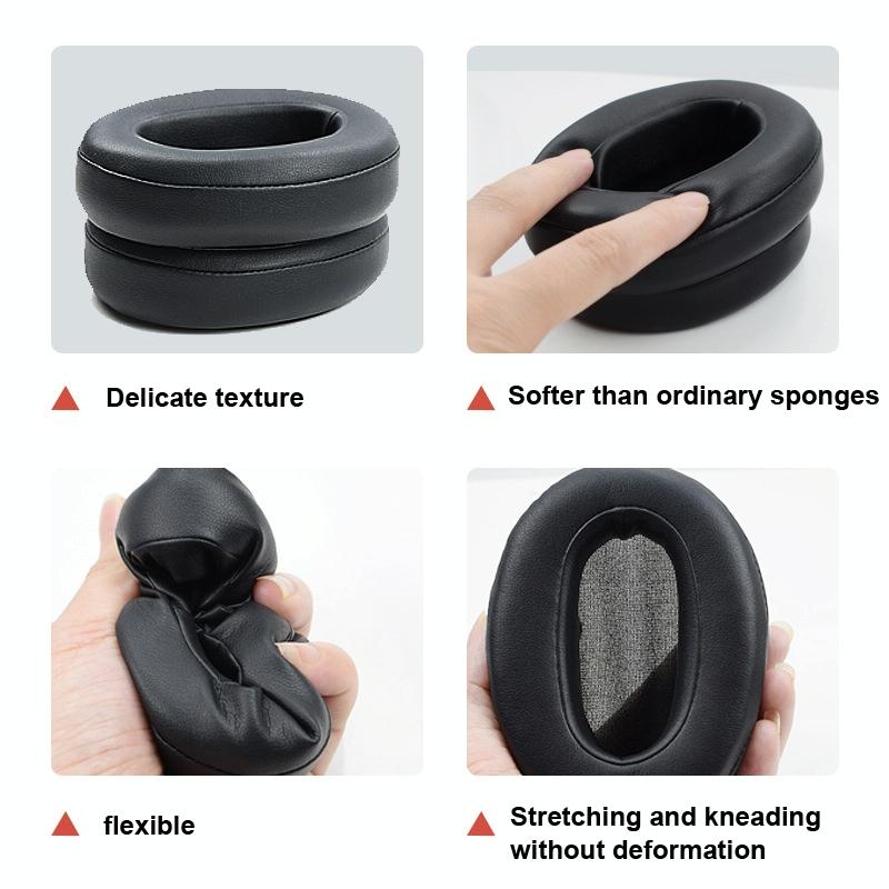 2-Pack Protein Skin Earpads For Sony Wh-Xb900N - Gray-1915197852150272003