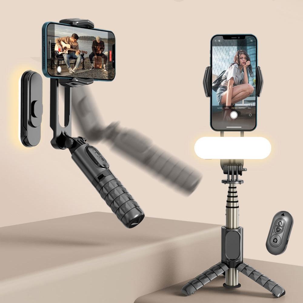 Handheld Stabilizer With Removable Fill Light And App - Black-1915196882347495424