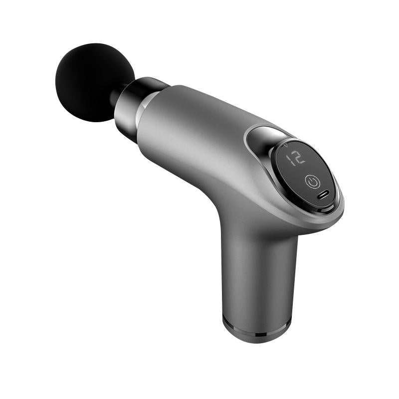 12-Speed Vibrating Mini Muscle Massager - Gray-1915198137321000960