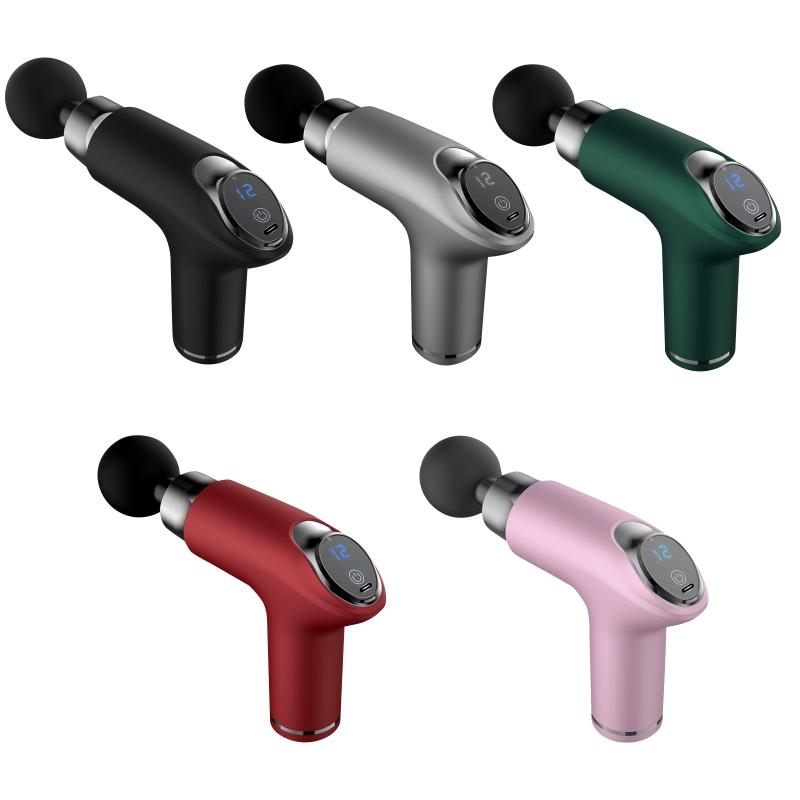 12-Speed Vibrating Mini Muscle Massager / Massage Gun - Green-1915197986661601281
