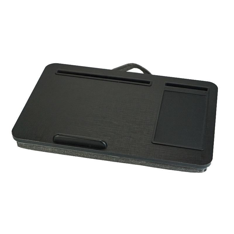 Black Wood Multifunctional Lazy Desk - Compact Design-1964932168224477185