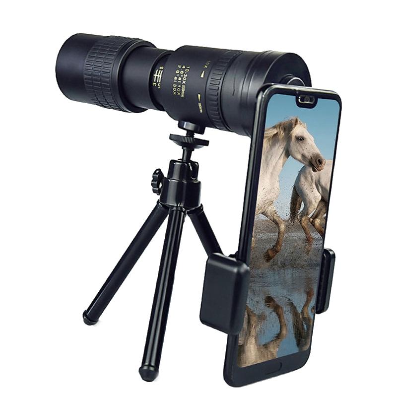 High Definition Monocular Telescope With Photo Holder & Tripod - 10-300X40-1915198114910834694