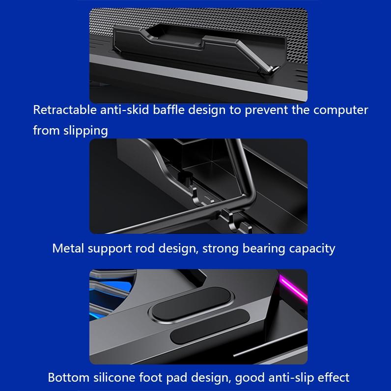 Light-Up Laptop Cooler - Rgb Effect-1964932181772079108